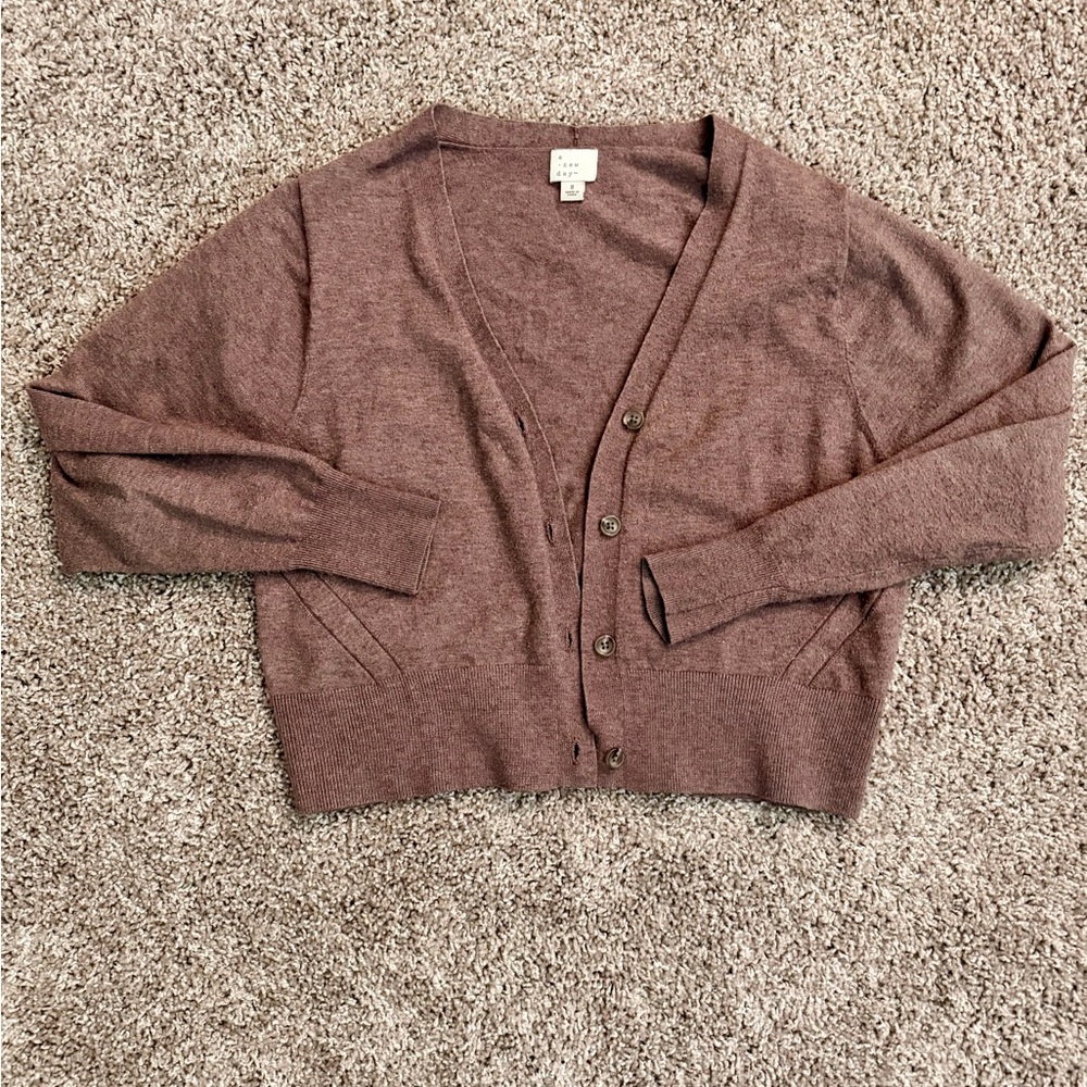 Dusty Purple Cardigan